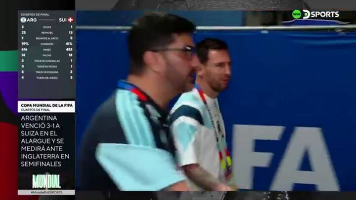 El incómodo momento que vivió Leo Messi tras la victoria ante Suiza