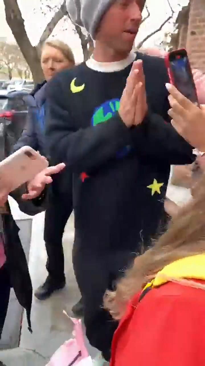 Fans de Coldplay se cruzaron con Chris Martin