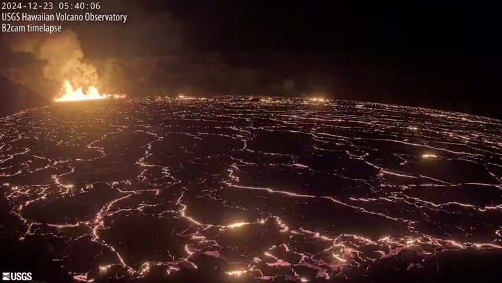 El impresionante timelapse de la erupción del volclán Kilauea