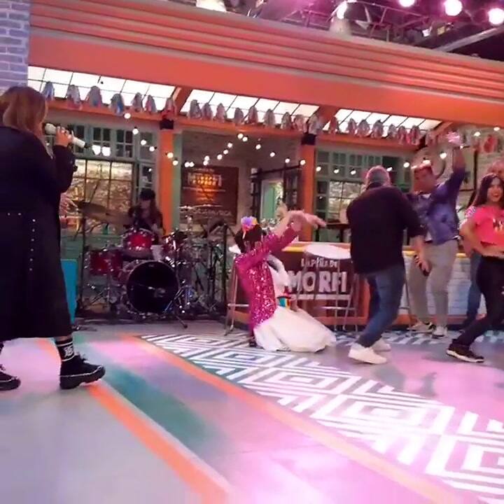 Karol G en La peña de morfi - Fuente: Instagram Telefe