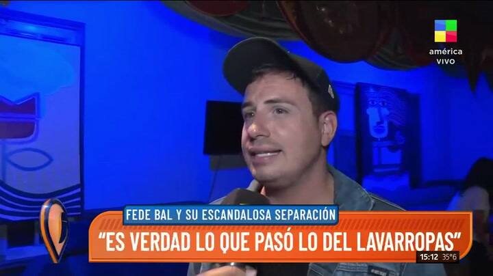 Federico Bal habló del escándalo del Lavarropas que terminpo con su separación de Sofía Aldrey