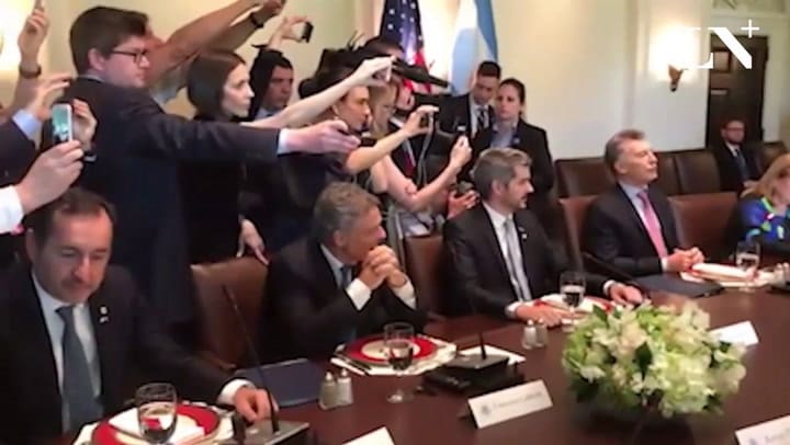 Las palabras de Mauricio Macri antes del inicio del almuerzo