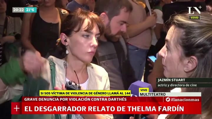Entrevista que tuvimos con Jazmín Stuart por el caso Darthés.