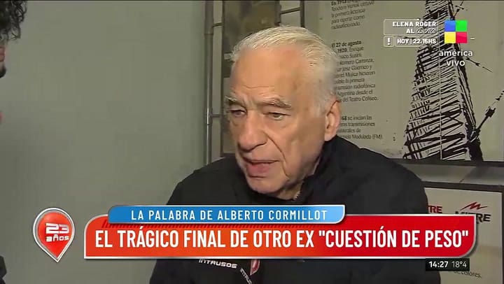 Alberto Cormillot se refirió a la muerte de Hernán Terranova
