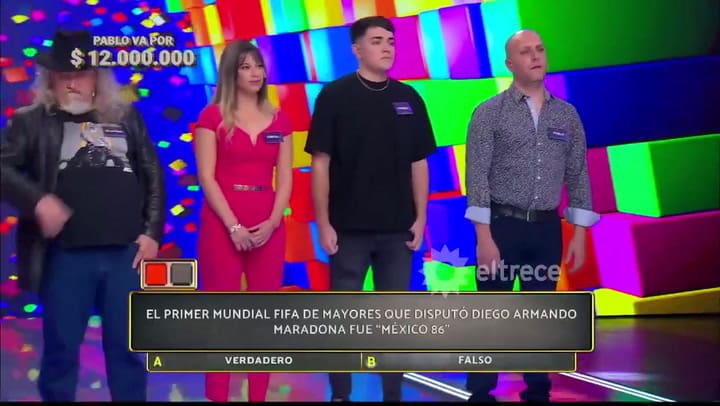 La pregunta que dejó a Pablo lejos de romper el récord de Los 8 escalones