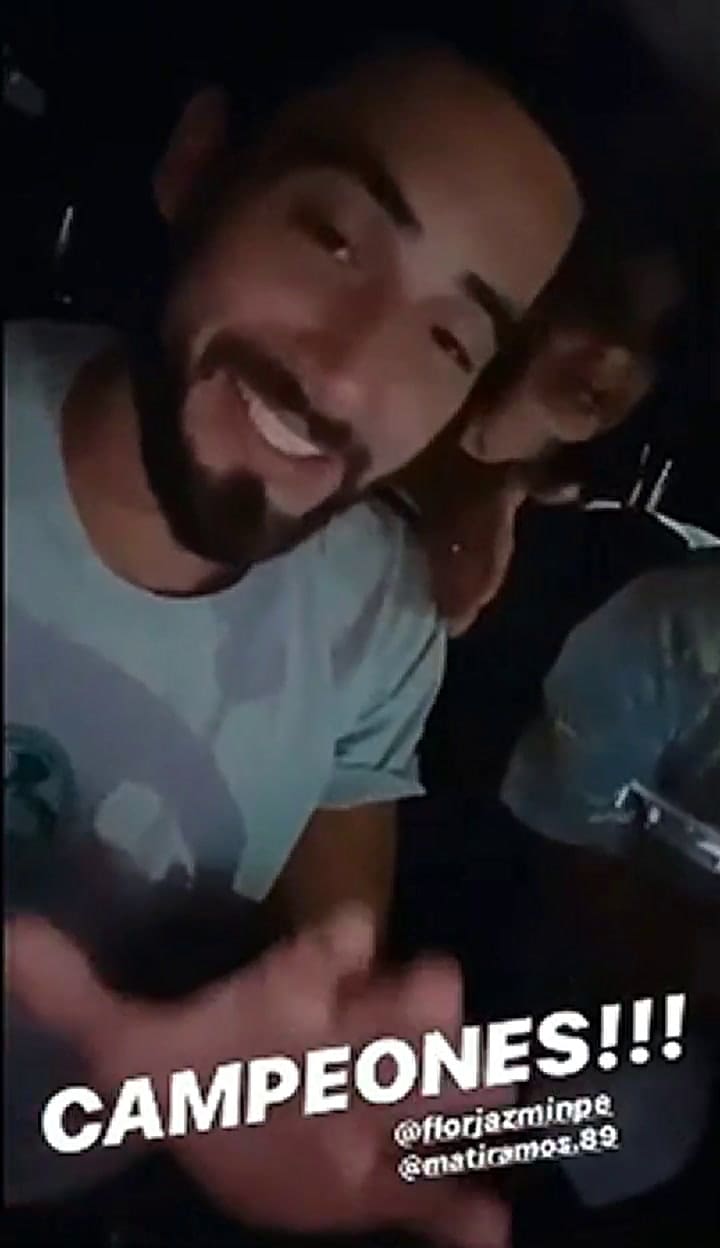 El festejo de los ganadores del Bailando