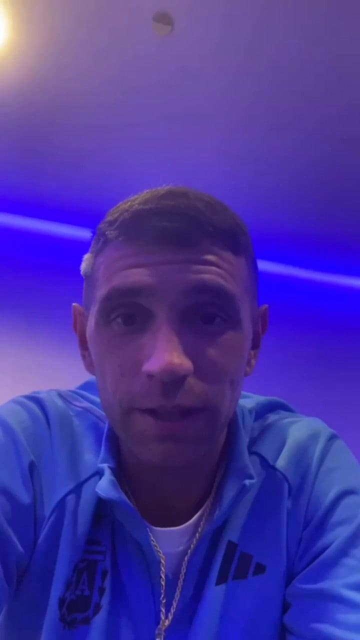 Fabián Cubero mostró un video premonitorio que le mandó Dibu Martínez antes de la final