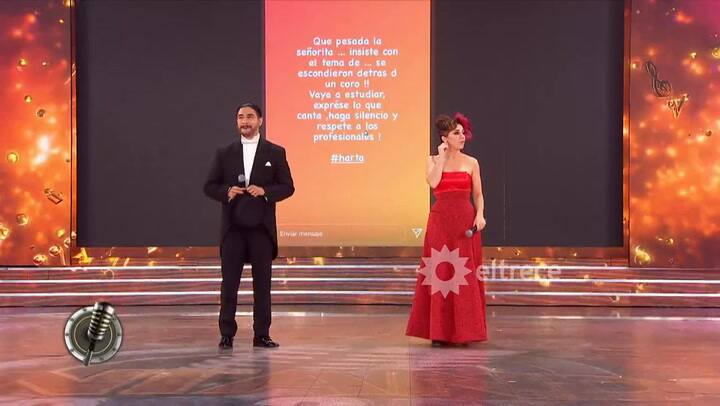 El cruce de Karina La Princesita y Nathy Cochiuffo - Fuente: eltrece