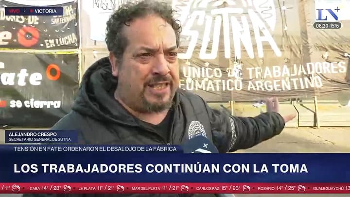 Ordenaron el desalojo de Fate