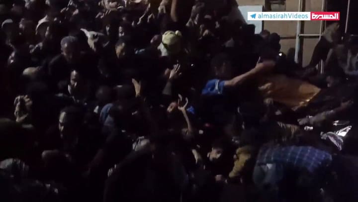 La estampida derivó en personas aplastadas