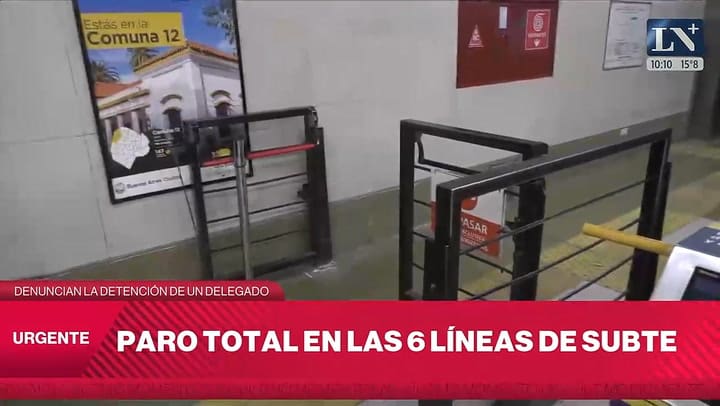 Paro de subtes en todas las lineas