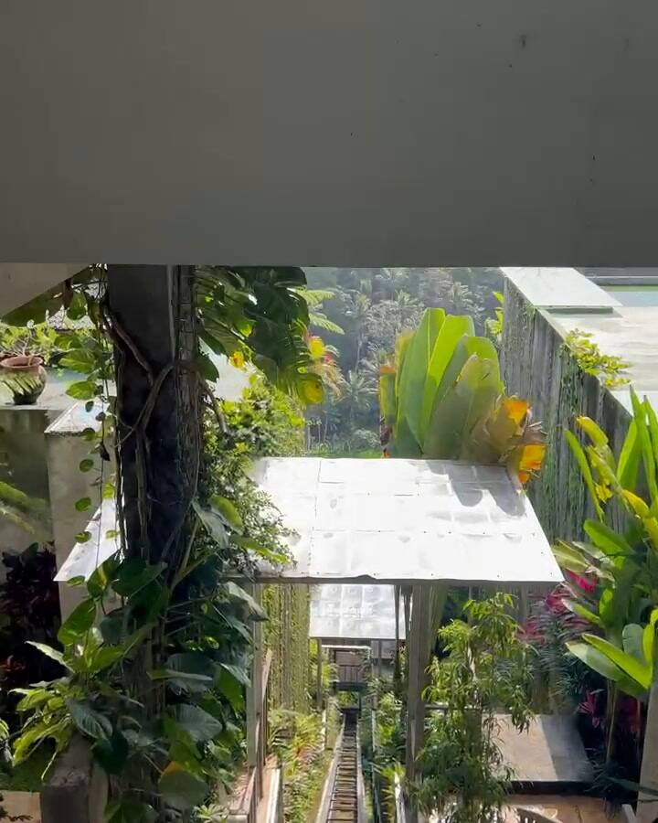 Así funcionaba el famoso ascensor del Ayuterra Hotel en Bali, Indonesia