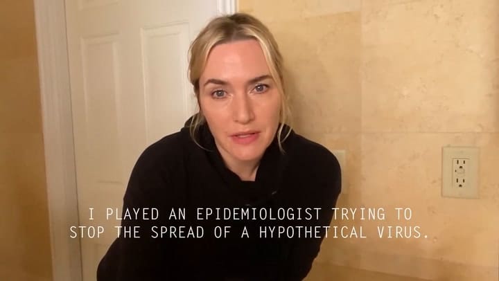 Ayuden a Kate Winslet a detener la propagación y lávense las manos | Para el control del contagio