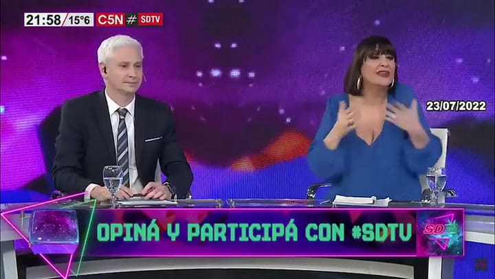 La 'Negra' Vernaci criticó a los movileros de los programas de espectáculos