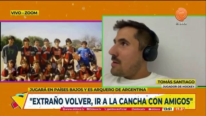 Tomás Santiago: cómo llegó a jugar al hockey