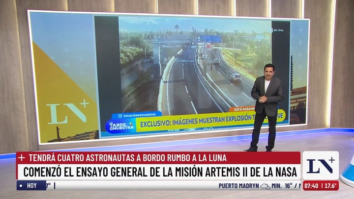 LN+: asi fue la explosion de un camion de gas en Chile