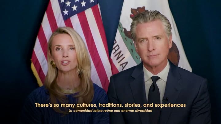 El mensaje de Gavin Newsom a los latinos de California por el Mes de la Herencia Hispana