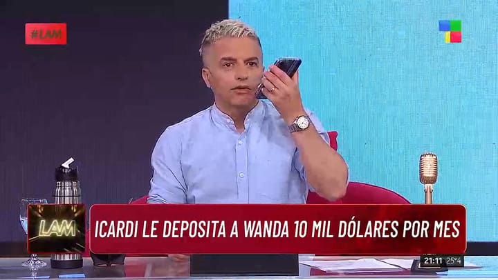 Wanda Nara habla en vivo en LAM