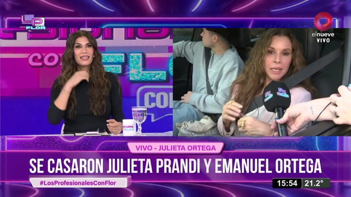 Julieta Ortega habló de su ausencia en el casamiento de Emanuel Ortega y Julieta Prandi
