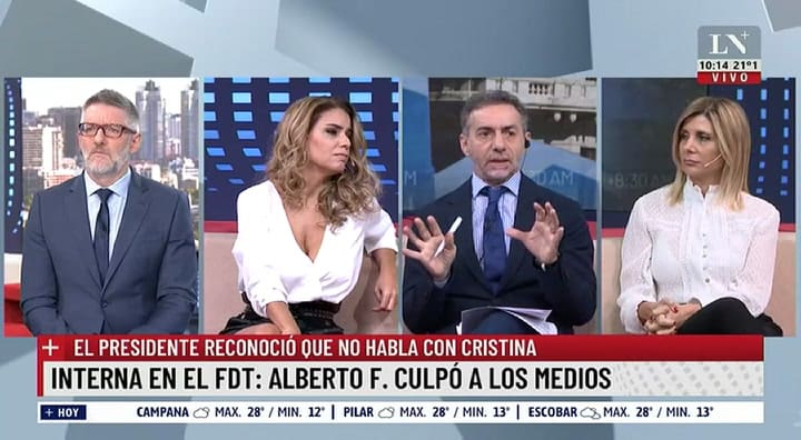 Luis Majul reveló la condición del Instituto Patria para que haya tregua entre Cristina y Alberto