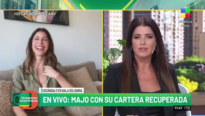 Majo recuperó su cartera y reveló el valor real de la misma