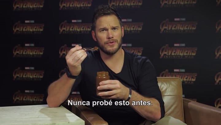 Chris Pratt se debatió entre el dulce de leche, el arroz con leche y el mate - Fuente: YouTube