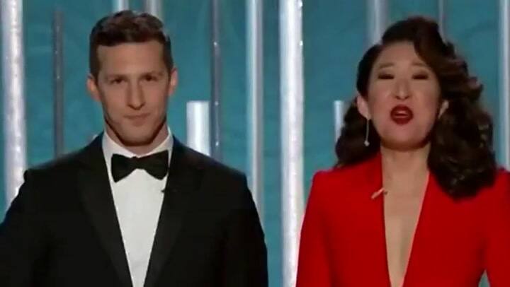 El monólogo de apertura de Sandra Oh y Andy Samberg en los Globos de Oro 2019 - Fuente: YouTube