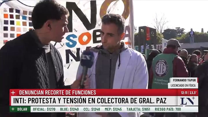 Fernando Yapur, cientifico del INTI