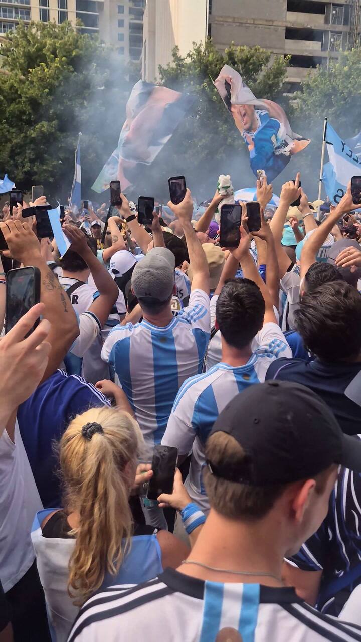 El banderazo argentino en Dallas