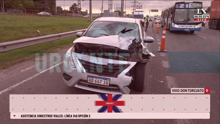 Choque fatal en Panamericana; un auto atropello y mato a un peaton