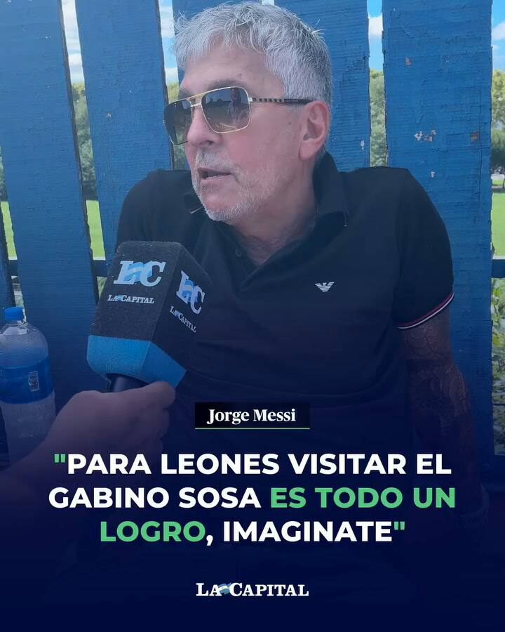 Jorge Messi en marzo cuando fue a ver a Leones FC