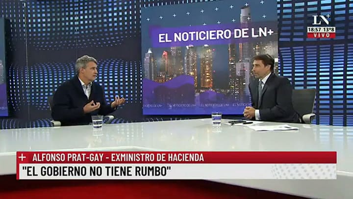 “Estamos ante una súper inflación”, Alfonso Prat Gay habló en El Noticiero con Eduardo Feinmann