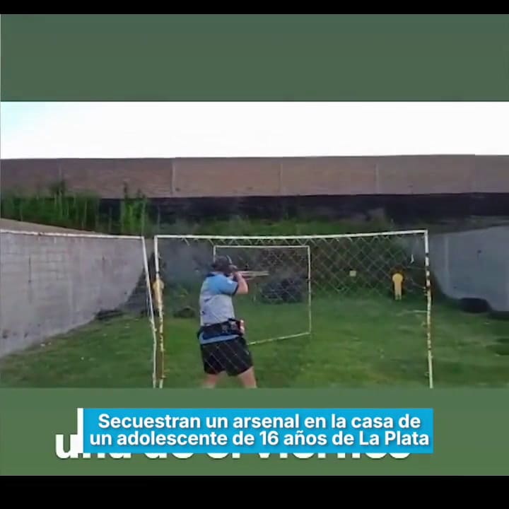 Secuestran un arsenal en la casa de un chico de 16 años que se filmó disparando (El Día)
