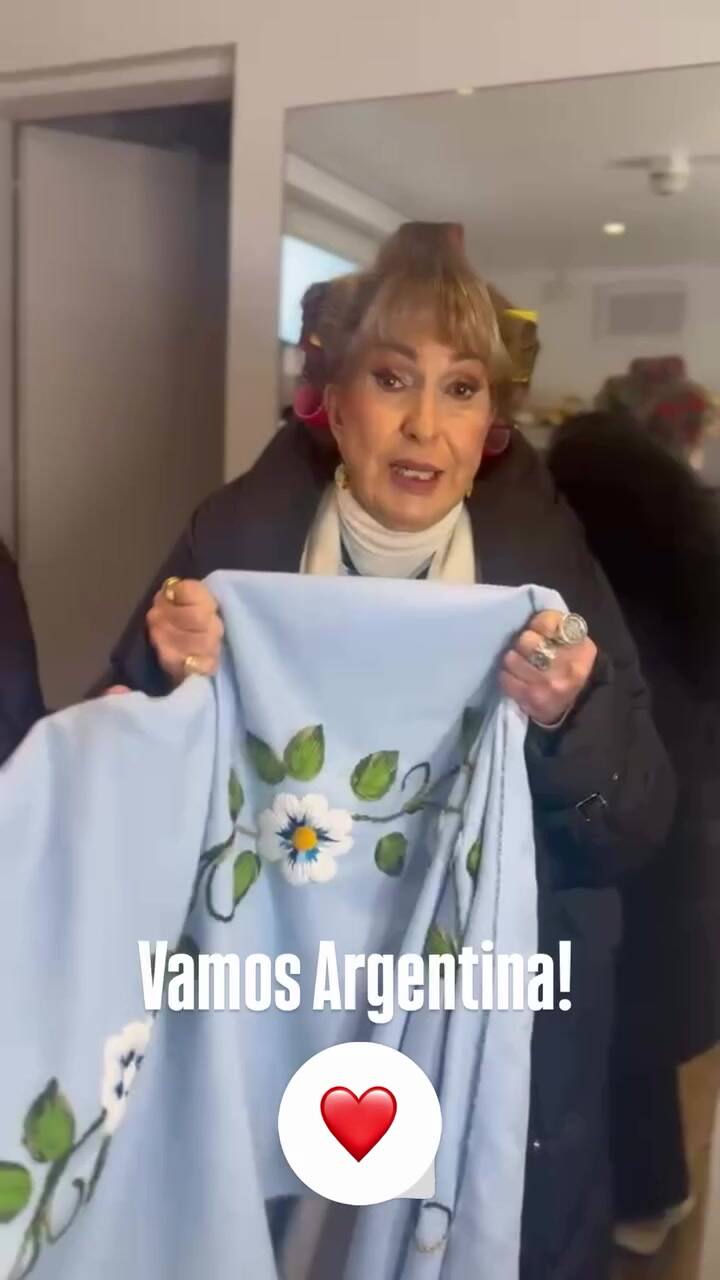 Georgina Barbarossa y su aliento para la selección argentina