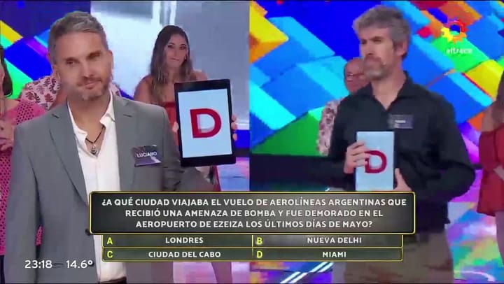 El inesperado gesto del campeón de Los 8 escalones con una participante