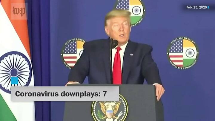 Las veces que Donald Trump minimizó el Coronavirus y su impacto - Fuente: The Washington Post