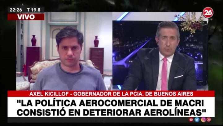 Axel Kicillof criticó a la Justicia: 'No puedo comprar ni vender mi auto' - Fuente: Canal 26