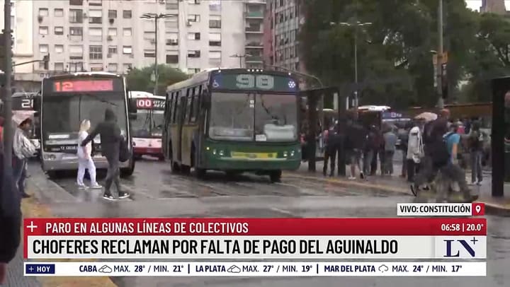 Paro de colectivos este jueves 19 de diciembre