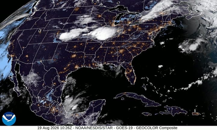 Satélite De La NOAA Hoy