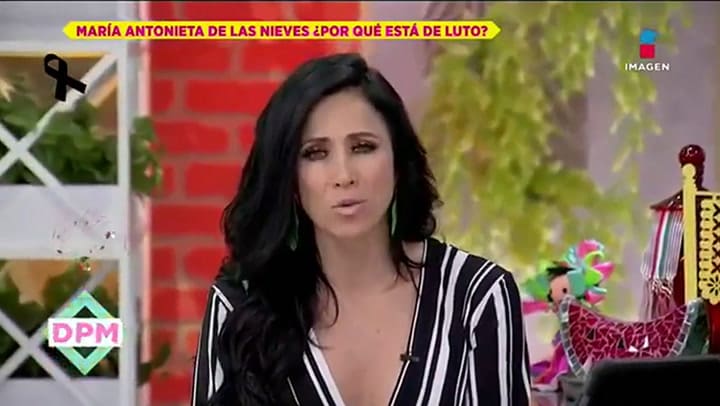 María Antonieta de las Nieves, quebrada por la muerte de su esposo - Fuente: Imagen Entretenimiento