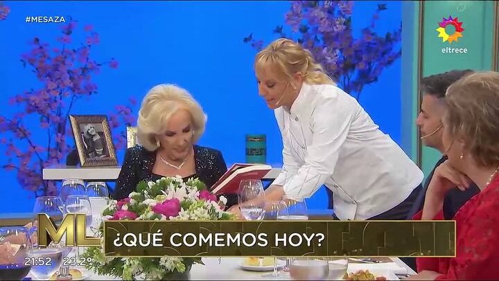 El menú temático que presentó Jimena Monteverde para los invitados de Mirtha Legrand
