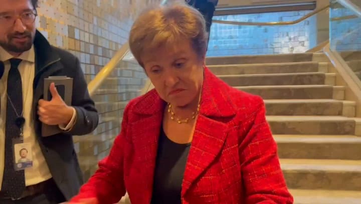 Kirstalina Georgieva se reunió con Javier Milei