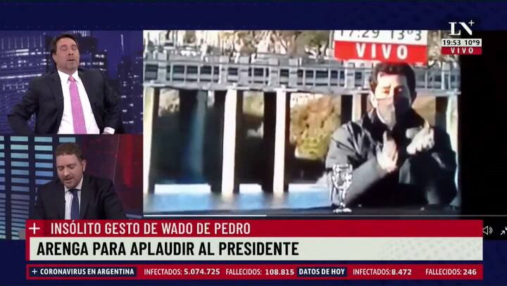 La reacción de Eduardo Feinmann en vivo al escuchar las palabras de Víctor Hugo Morales
