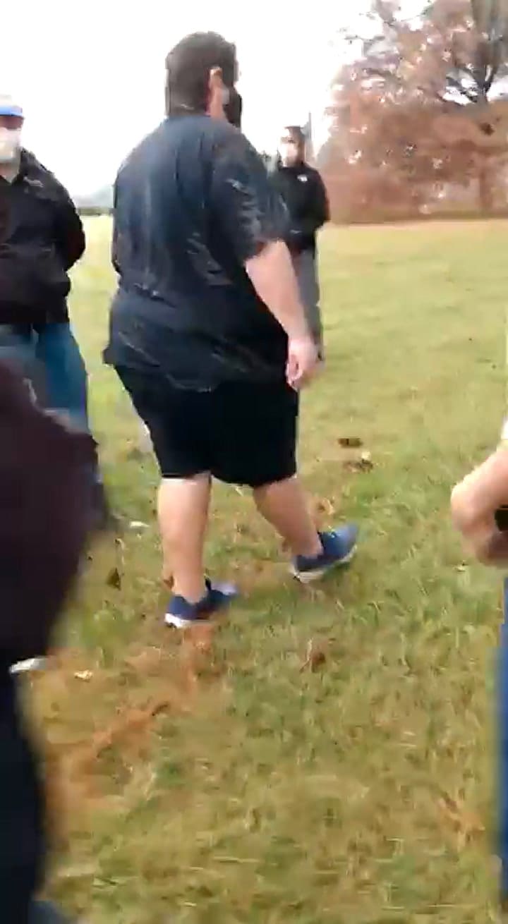 La policía en el remate de hacienda