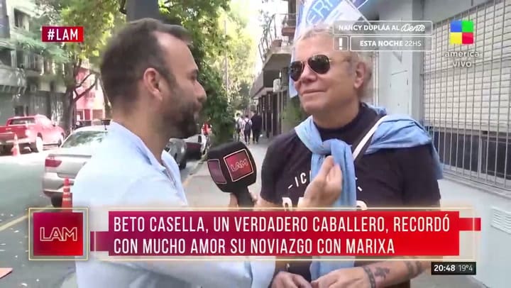 Beto Casella recordó la relación que tuvo con Marixa Balli