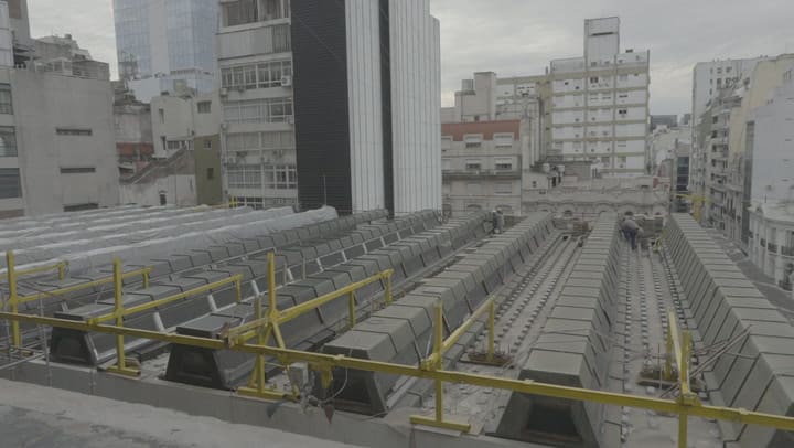 Las obras de mantenimiento en el Centro Cultural General San Martín
