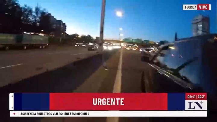 Choque multiple y caos en Panamericana durante esta madrugada II