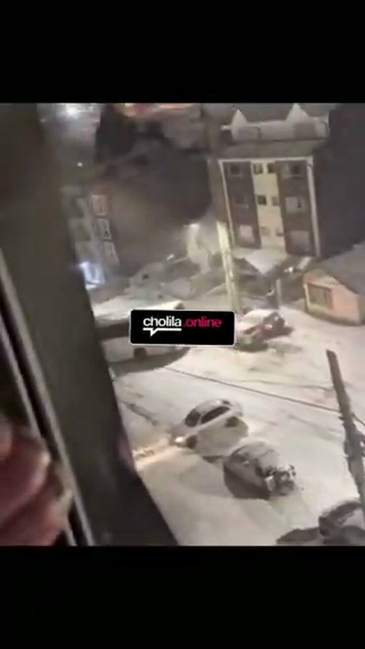 Temporal de nieve en Bariloche: un micro con egresados despistó y chocó
