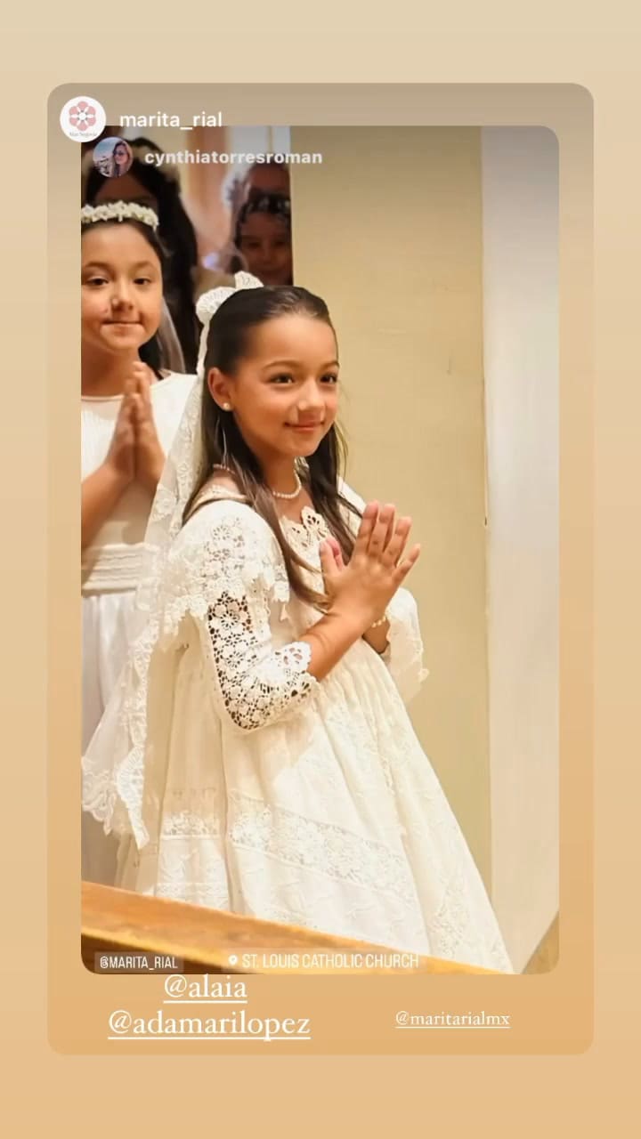 Adamari López compartió en su cuenta de Instagram todos los detalles de la primera comunión