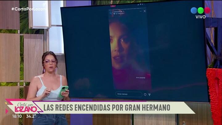 Chano Charpentier siguió a La Tora en Instagram y ella mostró su emoción.